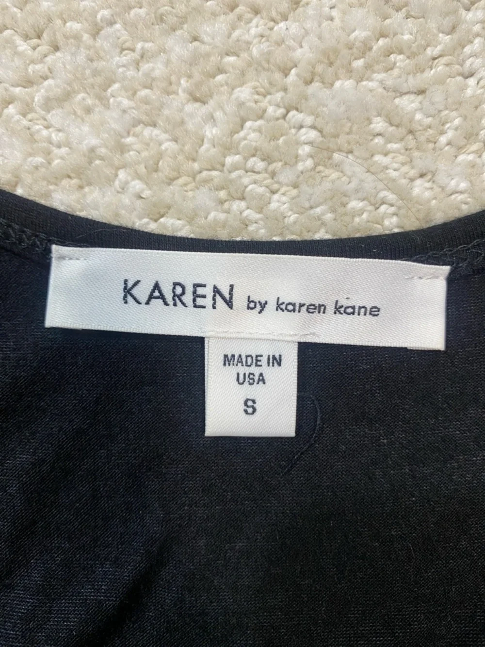 Sleeveless Black Top with Charcoal Tiered Maxi Skirt Karen by Kane Dress SizeS